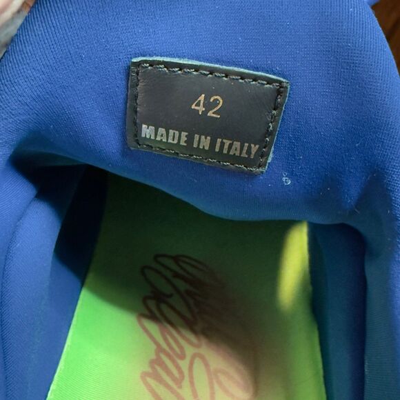 Versace Cross Chainer Blue Multi Men’s Size 42EU/9US - Picture 8 of 12